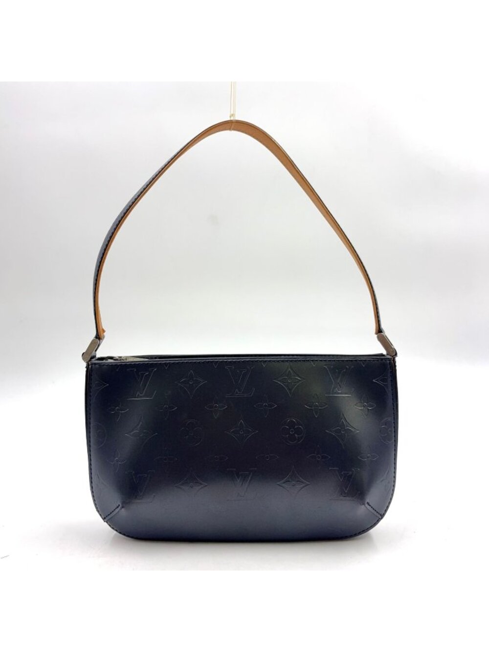 Louis Vuitton Fowler Monogram Matte Blue Leather Calfskin Navy Light Brown